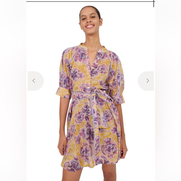 CHUFY bes mini dress in mikkel mustard